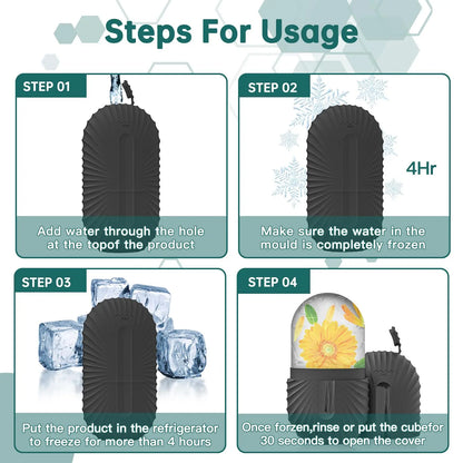 CryoGlow™ – Rodillo Facial de Hielo para Lifting y Luminosidad Instantánea